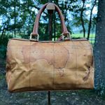 Alviero Martini Small Boston Bag EUC Brown Photo 8
