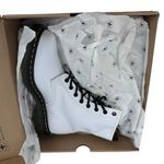 Dr. Martens Dr Marten 1460 Smooth Leather Lace Up Boots Women's Size 11 White NWB Combat Photo 4