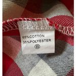 Fancyinn  Plaid Shirt Dress Red Gray Long Sleeve Size S NWT Photo 7