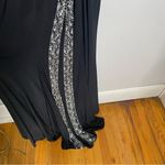 Rachel Allan Beaded Sequin Illusion‎ Prom Pageant Dress Black Size 10 Photo 4