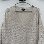 Torrid Off White Gray Long Sleeve V Neck Knit Pullover Sweater Sz 2X Photo 1