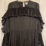 Anthropologie dRA Los Angeles Black Pleated Ruffle Mini Dress Photo 1