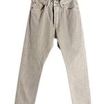 Levi's Levi’s 501 Classic High Rise Straight Leg Tan Jeans Size 29x30 Photo 5