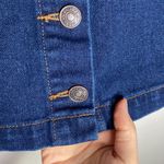 PacSun button through dark wash denim mini skirt size 27 Photo 4