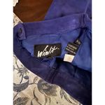 Vintage‎ Suede Leather High Waist Winslet Skirt Purple 9/10 Photo 5