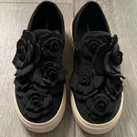 ZARA  Black Floral Slip-on Sneakers Photo 0