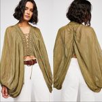 Free People  Lilia Lace Up Blouse Photo 1