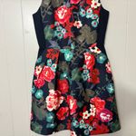 Kaya & Sloane Calinda Floral Fit & Flare Dress Size S NWT – Bold Garden Print Blue Photo 1