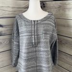 Tommy Bahama Heather Grey Quarter Zip Cotton Pullover Top Photo 1