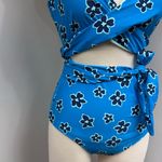 Aerie Blue Floral One Piece Swimsuit Photo 3