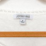 Johnny Was  Womens Whimsical Cashmere Top Size S White Embroidered‎ Boho Rainbow Photo 6