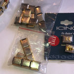 Stainless Steel Stretchy Square Charm Bracelet Assorted Charms Bracelets Links Silver Photo 3