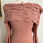 Arden B Dusty rose off the shoulder sweater dress balletcore cottagecore modern boho Photo 2