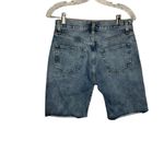 frame denim Frame Le Slouch Bermuda Riverrun Distressed High Rise Denim Jean Shorts Size 24 Photo 3