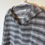 FP Beach  Free‎ People Striped Hooded Pullover Black Gray Size Large Photo 1