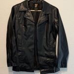 Seventy Seven Black Faux Leather Jacket Photo 0