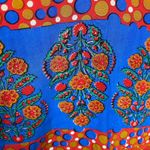 Tolani Tunic Top Womens 3X 100% Silk Floral Boho Hippie 3/4 Sleeve Colorful Plus Photo 7