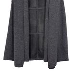 Lafayette 148 Leather Wool Cashmere sleeveless cardigan size Medium Women’s Black Photo 2