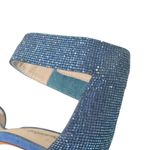 Jeffrey Campbell Share  Blue Rhinestone Sandal Heel Size 8 Right Shoe Only Ampute Photo 9