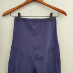 Poshdivah Women's Navy Blue Maternity Pocket Leggings Size S Photo 2