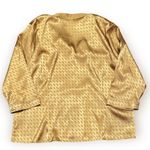 Covington  Gold Satin Lounge Top size XL Button Front Pajama Shirt Photo 4