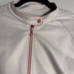 Crocodile size 105 L/XL white moto jacket / biker jacket with snap closure Size L Photo 2