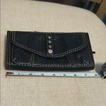 Lucky Brand  Black Leather Textured Wallet with Stud Accents Photo 6