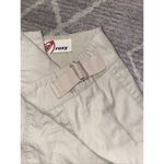 Roxy Cotton Khaki Skirt With 2 Button Closure With Zip Front Pockets Buckle Side Photo 3