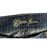 Guess Womens Gold Rhinestone Bling Logo Pocket Skinny Jeans with Stretch Size 24 Photo 3