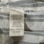 Anthropologie Cloth & Stone Gray and White Striped Pants, Linen Blend, X-Small Photo 6