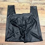 Aerie Offline by  NEW Women's Black Faux Leather Pull-On Leggings Sz L Real Luxe Photo 5