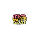 ITS OK NOT TO BE OKAY Backpack Lapel Enamel Pin NEW NWOT Pink Photo 1