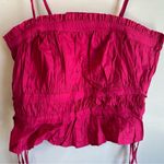 Free People Gabby Tube Top Punch Size Large NWT Ruffled Preppy Boho Beach Photo 2