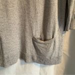 Talbots  Womens Sweater XL Solid Gray Tunic Pockets Slits Long Sleeve‎ Top Shirt Photo 6