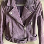 BLANK NYC  purple 100% leather jacket Photo 0