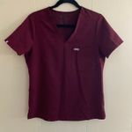 FIGS  Burgundy Catarina Scrub Top Uniform Medical Nurse Doctor Women's size Small Photo 1