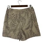 White House | Black Market WHBM Brown Palm Print 5 Inch Short 6 Photo 3