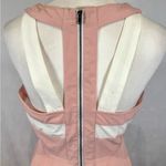 YA Los Angeles Pink blush and white studded cutout back cotton blend dress size medium Photo 4