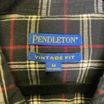 Pendleton  |‎ Black Plaid Button Up Top Medium Photo 3
