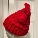 Handmade Crochet Cat Animal Ear Beanie Hat Cozy Ribbed Brim Stretch Winter Hat Photo 1