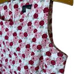 Herman Geist Vintage  Women’s Sz 2 Mini Dress Rose Print Sleeveless Stretch Photo 3