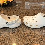 Crocs White . Gently used. Small scuffs in pictures. Photo 0