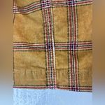 BDG  4 Corduroy Tan and Red Plaid Sweet Golden Fall Skirt Photo 3