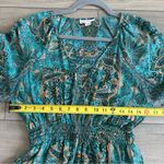Anthropologie Boemo Green Paisley Long Sleeve Flowy Maxi Dress M Photo 6