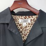 Vintage Clues Collection Womens Dress 10 Black Leopard Belt Button Up 90s Photo 11