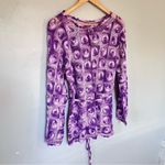 Custom Handmade Crochet Long Sleeved Top Tunic Purple Small Medium Large Photo 8