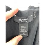 EXPRESS Dress Womens 10 Strapless Bandeau Mini Black Stretch Lace Up Sides Photo 3