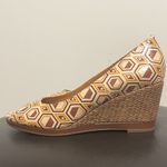 Naturalizer Vanilla Narlene Open Toe Wedge Heels NIB 8N 8 Narrow Cream Brown Photo 2