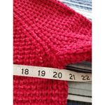 H&M Divided  Womens Red Velvet Yarn Crop Sweater Long Sleeve Mock Neck Top Sz S Photo 6