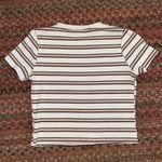 Tres Bien  GOLD & PINK GLITTER STRIPE BABY TEE Photo 2